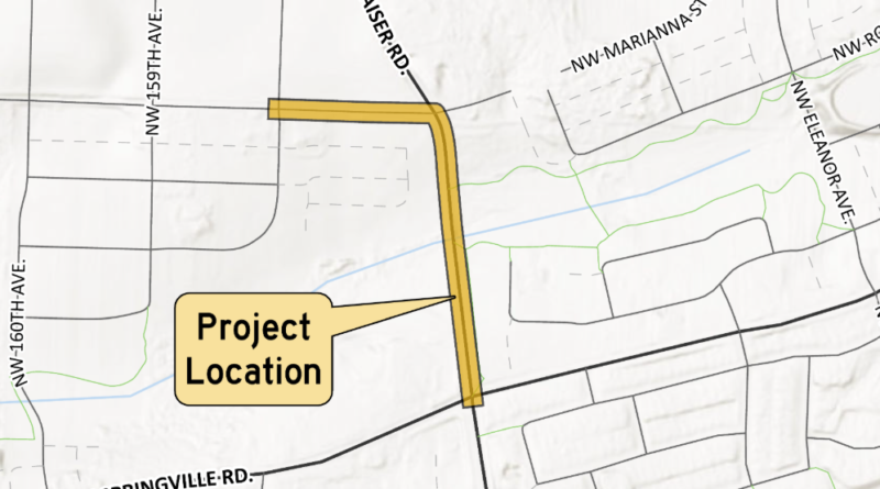 Major Upgrades and Closure on Kaiser Road